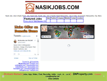 Tablet Screenshot of nasikjobs.com